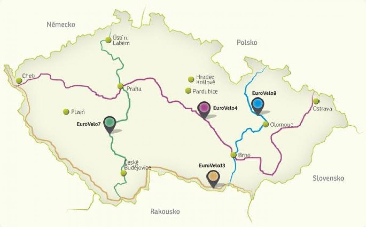 República checa mapa de ciclismo