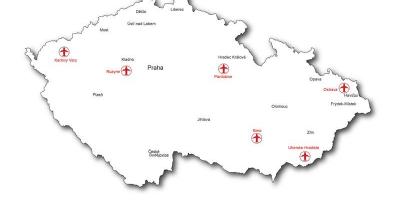 República checa aeroportos mapa