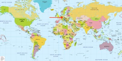 República checa no mapa