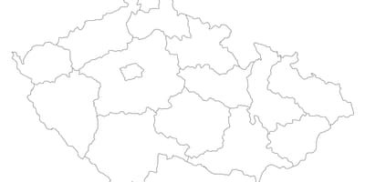 República checa vetor mapa
